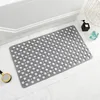 Badmatten Nicht -Schlupfmatten Anti Schimmel Dusche TPE Badezimmer Badewanne Boden mit Saugnäpfeln grau