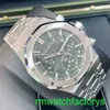 Famous AP Wrist Watch Royal Oak Series 26240st Precision Steel Green Green Mens Fashion Loisir Business Sports Back Transparent Mechanical Watch