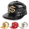 Berets Faux Leather Baseball Hat Crocodile Skin Texture Rhinestone Decor Cap With Cash Sign Buckle Hop Street For Outdoor