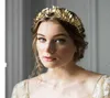 Haarzubehör Europäische griechische Göttin Stirnband Metallic Gold Blätter Branch Crown Band Hochzeit Tiara5497495