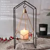 Bougeoirs Gothic Geometric Holder Centres de table Decoration Bar Bar Anniversaire de mariage Ornement Ornement Candlestick