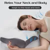 DreamReal Natural Latex Cervical Oreiller ergonomique Orthopedic Neck Pain Worew for Back Somber Sleep Sleeper Pillow