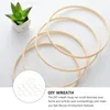 Dekorativa blommor 20 PCSdecorative DIY Christmas Wreath Crafts Material Trä dröm Catcher Hoop Flower Baskets Party Supply Moss