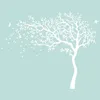 Large White Tree Birds Vintage Wall Decals Removable Nursery Mural Wall Stickers for Kids Living Room Decoration Home Decor Y20010300P