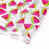 Gedrukte jelly sheets PVC Watermeloen, frietjes, stroom doorschijnen van glanzend vinyl voor zakdecorkledingkleding Diy Hair Accessories J2308