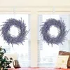 Dekorativa blommor Q6PE 18 "Artificial Lavender Wreath Fake Flower For Frad Door Farmhouse Summer Hanging Wall Window