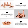 10sets duurzaam geslagen klinknagels lederen riemen tassen ambacht niet-removeerbare permanente koper klinknagels fixing buckle diy handgemaakt accessoire