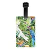 Birds in paradiso etichette per bagagli per la valigia da viaggio pappagallo per la privacy name di identificazione della copertina