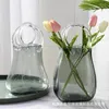 Vasen Nordische Blumenkorbflaschen zeigen hohe klassische multikololr -Hausdekoration Gartenpflanzenhalter Topf Glas Vase Tisch