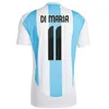 2024 Soccer Jerseys Argentina 3 Star Messis 24 25 fans Player Version Mac Allister Dybala Di Maria Martinez de Paul Maradona Child Kid Kit Men Women Football Shirt