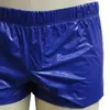 Underpants Herren glänzende Schwimmstämme Shorts Niedrigheißen Feste Farben Schlanke Anpassungen Schlitz Urlaub Beach Pool Party Nachtclub Kostüme