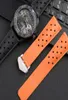 Silicone Watch Band 22mm per F1 Carlera Diving in gomma traspirante Accessori per orologi a cinghia durevoli 36347707633234