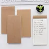 3PCS Mini Kraft Paper SketchBook Spiral Art Notebook Blank Sheets Portable Hard Cover Supplies Escola Desenho de Lápis No bloco