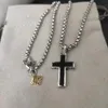 Tasarımcı Retro Vintage Tasarımcı Takı Kolye Erkekler için Çapraz Kolye Jewlery Popüler Erkek Kolyeleri Adam Zinciri Doğum Günü Adam Doğum Günü Hediyesi