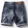 Men pantalones cortos de mezclilla gris jeans pantalones de buena calidad para algodón longitud de rodilla corta jeans verano shorts de mezclilla gran tamaño 42 240410