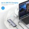 Hubs 4K HDMI Long Cable Docking Station USB C Hub Typec USB 3.0Card Reader Laadadapter MacBook Pro Air Laptop Splitter