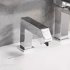 Flüssigseifespender 59# Messing Deck montiertes Wasserhahn Typ Automatisch Sensor Quadratchorme plattiert Touch-Free