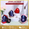 Pudełko biżuterii tkanina pudełka w zawieszanie stałych kolorów pudełko kobiet wysokiej jakości mini wysokiej jakości pudełko do przechowywania do wyświetlacza