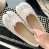 Scarpe casual Danxuefei Wool Wool Ballet Slip-On Ballet Flats Round Toe Leisure Soft Comfort Espadrilles for Women 2024 Autumn