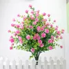 Fleurs décoratives 2pcs Bouquet de fleur artificielle Latex Real Bridal Wedding Home