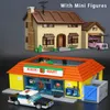 The Supermarket House en Kwik E Mart Building Bicks Bricks 16004 16005 Kerstspeelgoedcadeau Compatibel 71006 71016