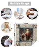 4/6 / 8pcs Christmas Santa Claus Deer Snowflakes Table Napkins Tissu Tableau de restauration Tableau de mariage Banquet de mariage