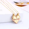 Chains 2Pcs Magnetic Heart Couple Necklace For Women Valentine's Day Sweater Chain Friend Lovers Wedding Party Gift