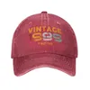 Ball Caps Punk Cotton Vintage 1989 Anniversaire Parts originaux Capuche de baseball pour hommes Femmes Breffable Dad Hat Sports