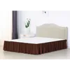 Popular Eleagnt Split Corners Style Ruffled Bed Skirt Add Senets com tecido macio confortável de 14 polegadas Drop Drop