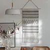 Tapestries Marokko hangend tapijt geometrisch zwart witte stof muurdecoratie deksel hanger ornament Home Office Studio Decor