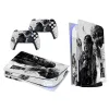 Autocollants NOUVEAUX DESIGN PS5 Disk Edition Skin Sticker Decal Cover pour Sony Playstation 5 Disc Console et 2 contrôleurs Vinyle d'autocollant pour la peau