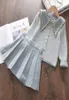 Roupas Conjuntos de roupas Melario Girls Baby Roupas de malha de inverno Moda Kids Elegante Plaid Sweaters Tops e roupas de saia Princesa Knitwe4263456