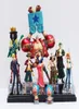 10pcsset Anime japonês Coleção de figuras de ação 2 anos depois Luffy Nami Roronoa Zoro Handdone Dolls C190415019004547