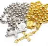 Naszyjniki wisiorek wisiorki Dostawa biżuterii 2021 6 mm Crystal Golden Bead Naszyjnik Różańca pusta 1 BSRJ02431874