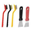 Kitchen Household Cleaning Kit Scraper Wire Brush Durable Stiff Bristles Gas Stove Fume Shovel Small Brush Gap Cleaning Spatula