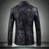 Abiti da uomo uomo oro maschio blazer lussuoso lussuoso jacquard balla jacquard blazer uomini plus size 4xl 5xl maschile Party