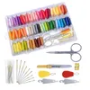 Floss Bordery Floss Stitch Threads Kit Bracelet String Kit com Organizer Storage Box Cross Stitch Tools Borderyer Kit