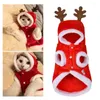 Dog Apparel Cat Christmas Reindeer Costume: Funny Elk Dress Puppy Fleece Outfits Warm Hoodie Xmas Clothes ( XS )