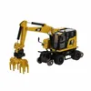 Cat M323f Multifunctional Railway Wheeled Excavator Die-casting 1 87 Scale Alloy Engineering Vehicle Model 85612 240407