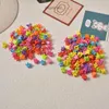 Mini Floral Rainbow Hyunya Clipe de cabelo colorido Childrens Clip Candy Candy Bean Clip Baby Butterfly Headwear