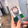 Luxe mannen kijken naar vrouwen Designer kijken 36 mm roestvrijstalen riem stralende wijzerplaat sapphire waterdichte automatische beweging Watch Classic en modieuze dameshorloge