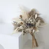 Decorative Flowers Natural Dried Decor Bouquet Wedding Floral Arrangement Fluffy Reed Pampas Grass Christmas Farmhouse Boho Home Decoration