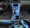 For Infiniti Q50 Q60 20142019 Interior Central Control Panel Door Handle 3D 5D Carbon Fiber Stickers Decals Car styling Accessori2411557