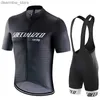 Radsporttrikot setzt Pro Radsporttrikot Set Summer Men Cycling Wear Mountain Bicyc Clothing MTB Bike Reitkleidung Radsportanzug L48