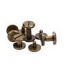 10set Brass with bronze colour Chicago Belt Screw Nail Stud Rivets Head Dia 8mm 10mm H=3/4/5/6/7/8/9/10/11/12/13/14/15/16/18/20