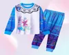 Girl Encanto Pajamas Children Blue Pink Mirabel Print Long Sleeve Tops and Pants 2 Pcs Outfit KidsCasual Sleepwear Clothing Set G28058548