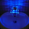 Bathroom Sink Faucets LED Waterfall Basin Tap Mixer Faucet Light With Lights Changing Color According To Water Temperature