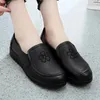 Casual Shoes 2024 Spring And Autumn Women's Fashion Leather Patent Flower Round Toe Flat