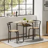 3/5 stks eetset houten metalen tafel 2/4 stoelen keuken ontbijt meubels voor huis, binnen buiten