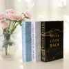 Simple Fake Books for Decoration Coffee Table Modern Home Book Box Remote Control Storage Paris London York 240328